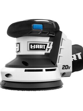 HART 20V Cordless Random Orbital Sander in White & Black